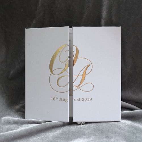 Foiling Invitation Card Transparent Acrylic Invitation Square Wedding Invitation